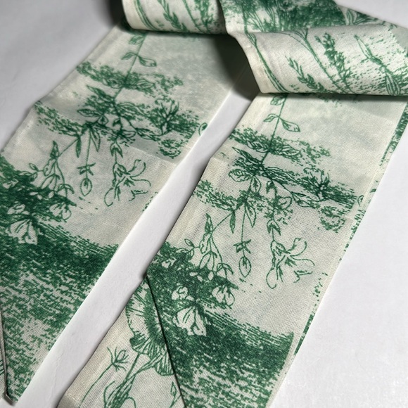 Initial / Letter B Two Thin Scarves / Hair Bands / Scarves - #1259 - Picture 3 of 5